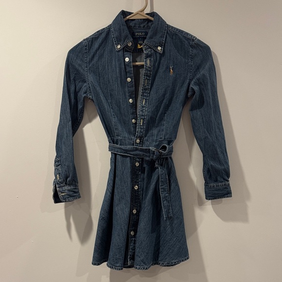 Polo Ralph Lauren Other - Polo Ralph Lauren Dark Blue Long Sleeve Dress